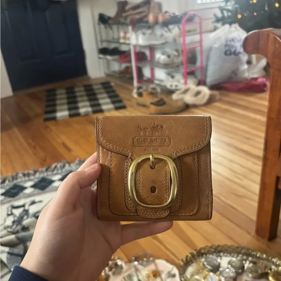 Vintage brown leather coach wallet - Picture 3 of 10